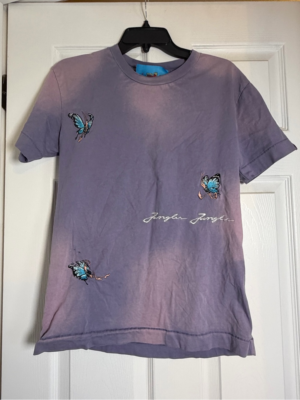 Jungles Jungles Purple Butterfly Tee Size Small
